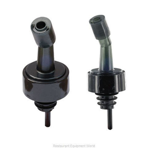 Picture of Spill-Stop® Pourer, with built-in sliding cap, plastic, smoke with collar, (packaged 1 dozen/bag) Sold by Dozen