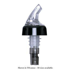 Picture of SPILL-STOP Posi-Por™ 2000 Pourer,(OVERSIZED) 1 oz., clear with black collar, Made in USA Sold by Dozen