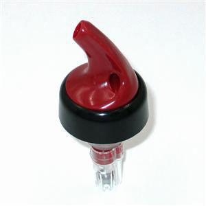Picture of SPILL-STOP Posi-Por™ 2000 Pourer, 1-1/4 oz., red with black collar, individual blister pack