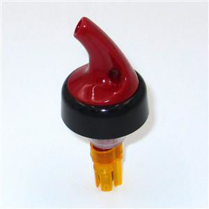 Picture of SPILL-STOP Posi-Por™ 2000 Pourer, 1-1/2 oz., red with black collar, individual blister pack