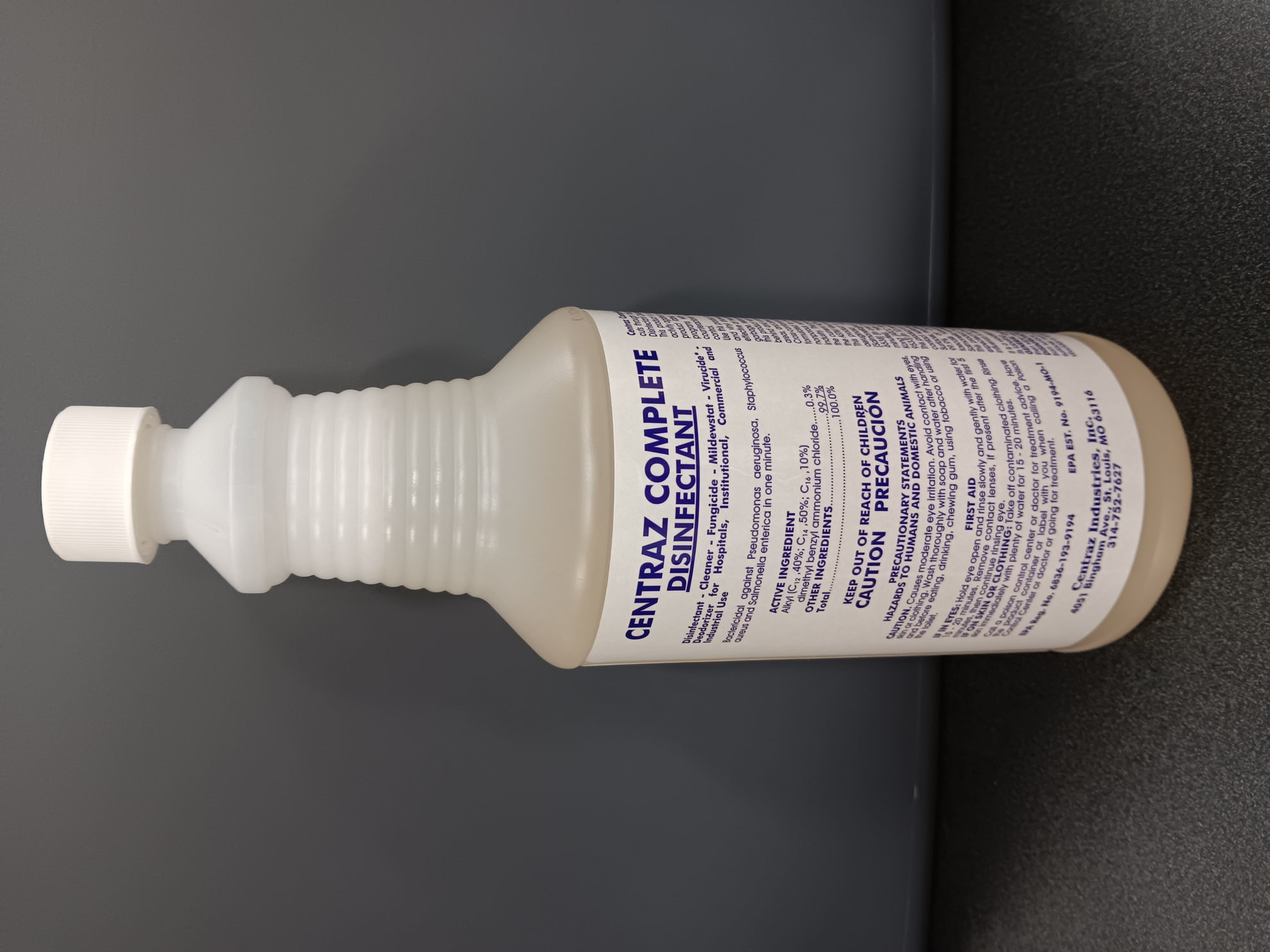 Picture of CENTRAZ COMPLETE HOSPITAL GRADE RTU DISINFECTANT, 1 QT.