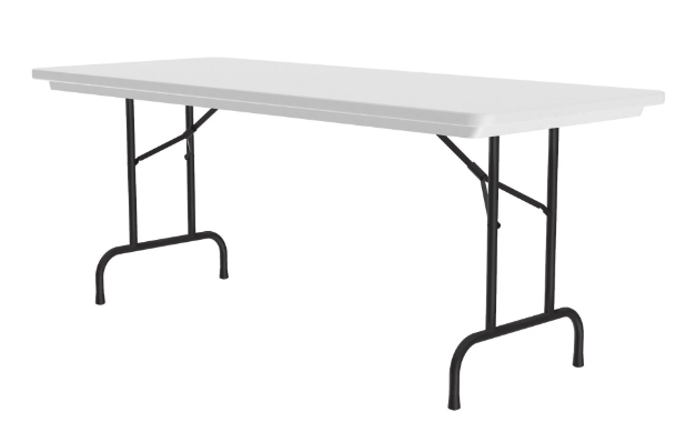 Picture of Correll R3096-23 Heavy-Duty Blow Molded Folding Table, Gray Granite