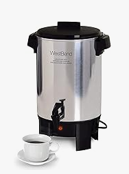 Picture of WEST BEND Coffee Urn, 30 cup capacity, 10-13/16" x 15-5/8" x 10-3/4"H