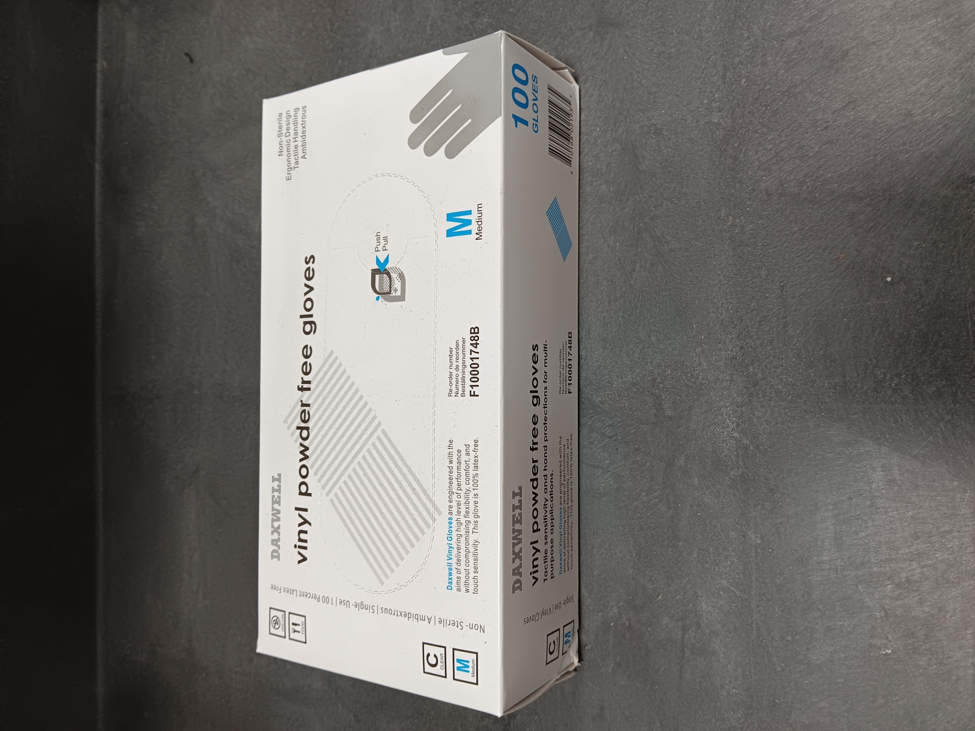 Picture of MEDIUM VINYL GLOVES 100 PER BOX