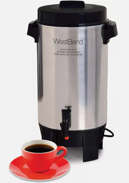 Picture of Coffee Urn, 42 cup capacity, 10-3/4" dia. x 18-13/16"H