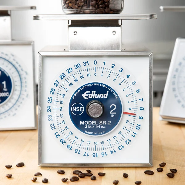 Picture of Scale, Portion, Dial Type, dishwasher safe, top loading counter model, rotating dial, vertical face,