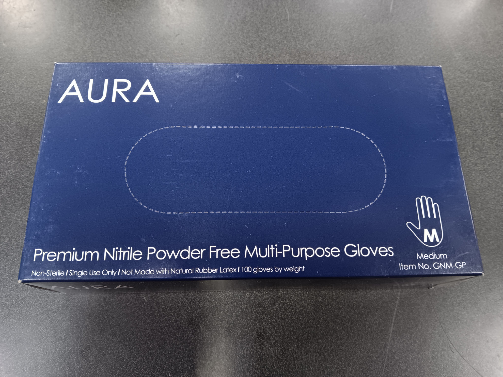 Picture of WABII BRANDING MEDIUM BLUE NITRILE GLOVE