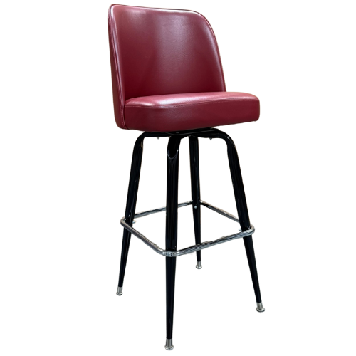 Picture of Bucket Barstool 17" Wine Standard Bucket Seat with Standard Square Chrome Ring Base